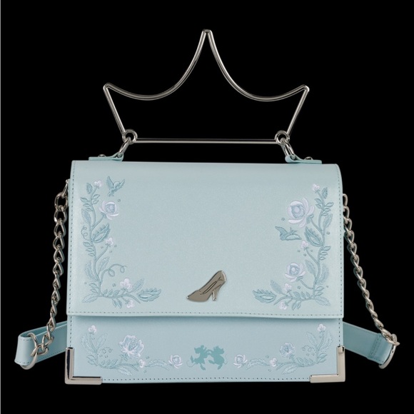 Loungefly Handbags - Loungefly Disney Princess Cinderella Shimmer Crossbody Embroidered Bag